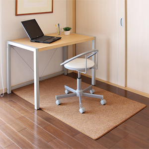 床の傷つき防止、フローリングの室内用大型OAチェアマット(ブラウン) SNC-MAT2BR サンワサプライ