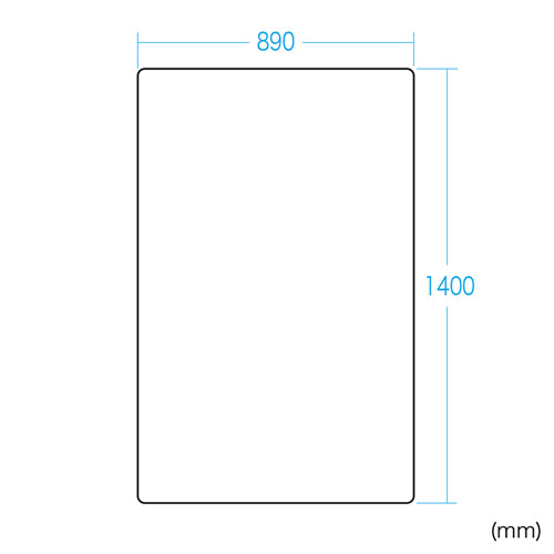 床の傷つき防止、フローリングの室内用大型OAチェアマット(ブラウン) SNC-MAT2BR サンワサプライ