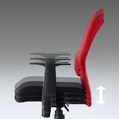 【アウトレット･訳あり・セール】メッシュチェア（レッド）　