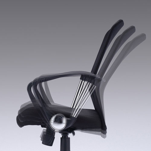 スマートチェア（Bluetooth対応・肘付き・ブラック）