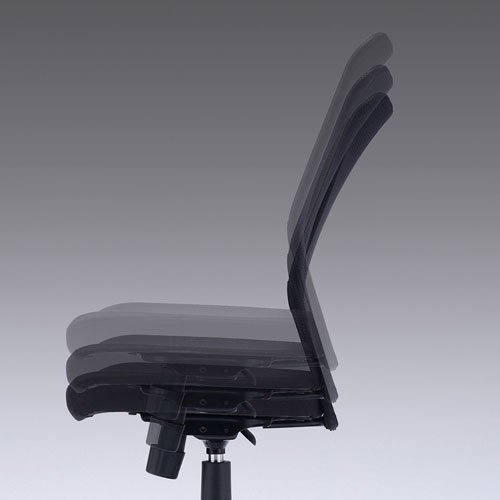 メッシュチェア(ネット・ミドルバック・ロッキング・肘なし・ブラック) SNC-NET16BK サンワサプライ