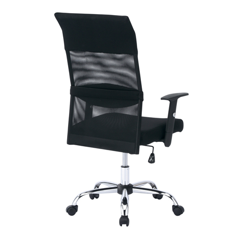 メッシュOAチェア（ブラック・肘付き）