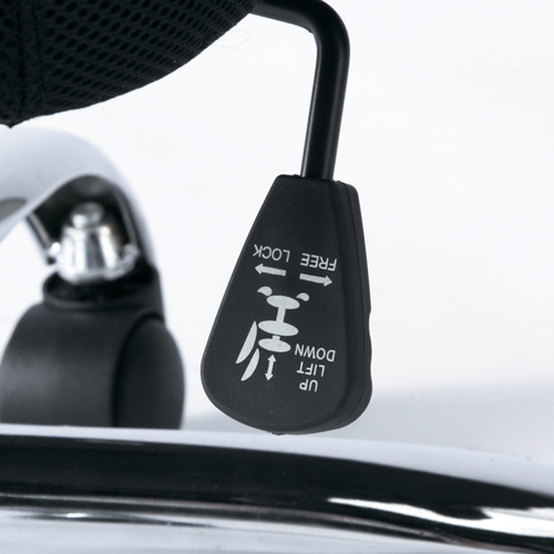 メッシュOAチェア（ブラック・肘付き）