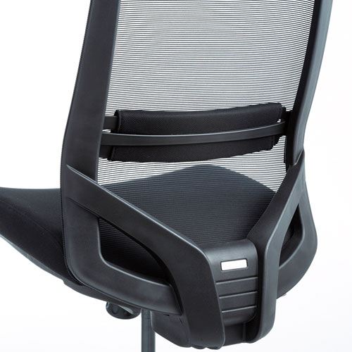 オフィスチェア(メッシュ・高耐荷重・肘なし・ブラック) SNC