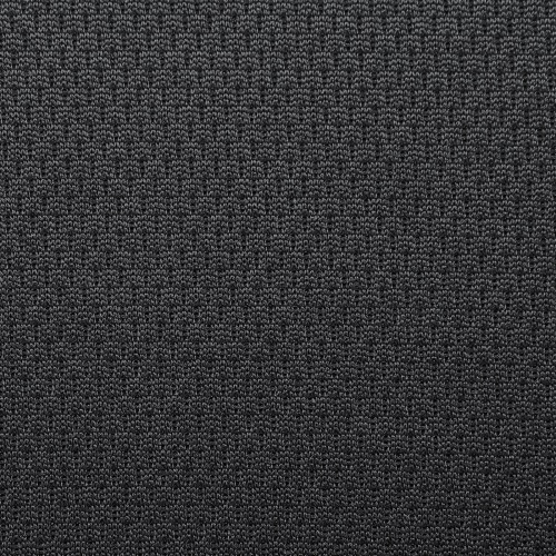 メッシュチェア ひじはね上げ 高さ調節可能ランバーサポート付 座面布生地 ロッキング 背座一体型ロッキング キャスター付 ブラック