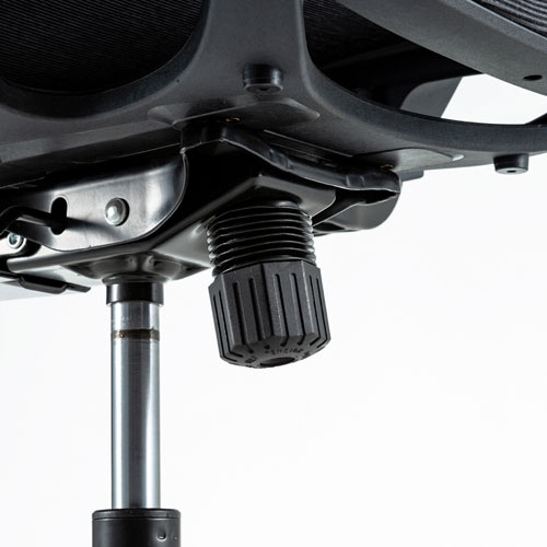 メッシュチェア（ロッキング・座面昇降・ひじあてつき・ヘッドレストつき・ハンガー付き・キャスター・ブラック