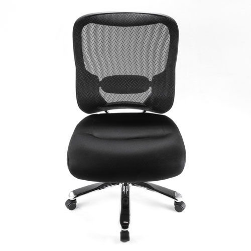 オフィスチェア（高耐荷重・メッシュタイプ・耐荷重200kg・ランバーサポート付き・ブラック） SNC-NET23BK サンワサプライ