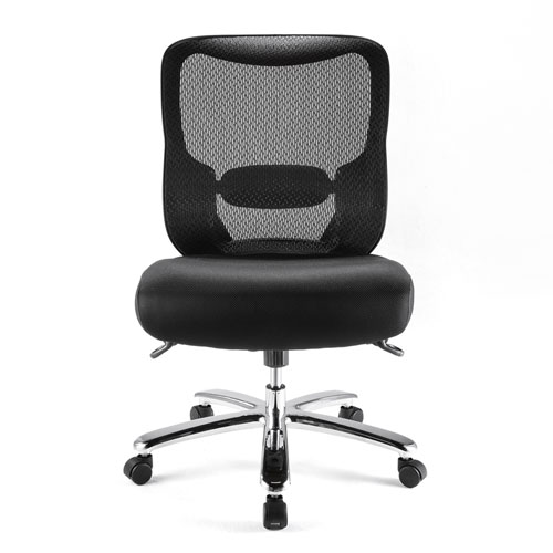 オフィスチェア（高耐荷重・メッシュタイプ・耐荷重200kg・ランバーサポート付き・ブラック） SNC-NET23BK サンワサプライ