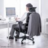 オフィスチェア（メッシュ・シンクロロッキング・3Dアームレスト・ハイバック・座面メッシュ・オットマン・3Dヘッドレスト・ランバーサポート・ハンガー付き）
