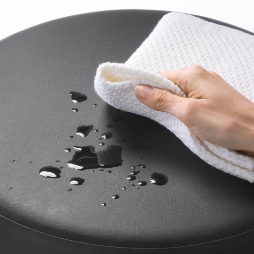 作業用ワークスツール（レザー・スチールメッキ・キャスター） SNC-RD10VBK サンワサプライ