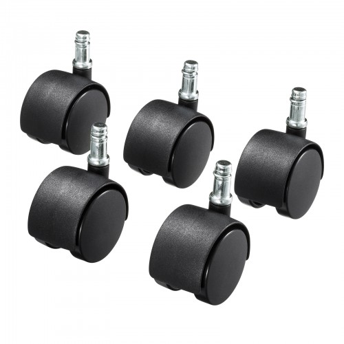 カウンターチェア（キャスター・昇降式・背もたれ付き・ハイタイプ・スツール・クッション・ブラック）