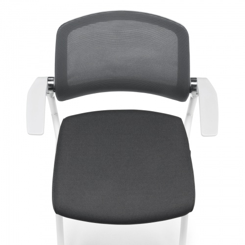 スタッキングチェア（ミーティングチェア・省スペース・キャスター付き・メッシュ・2脚セット） SNC-ST10GY サンワサプライ