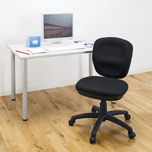 オフィスチェア（ミドルバック・ブラック） SNC-T146KBK サンワサプライ