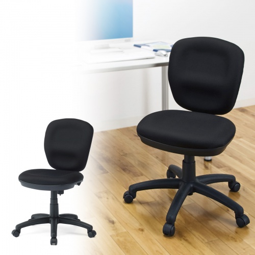 オフィスチェア（ミドルバック・ブラック） SNC-T146KBK サンワサプライ