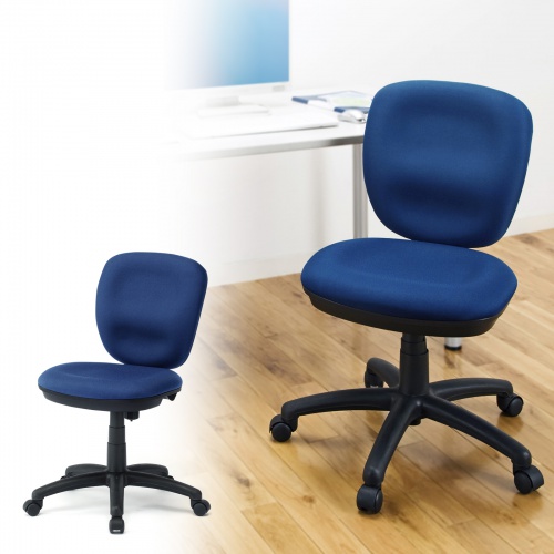 オフィスチェア（ミドルバック・OAチェア・ブルー） SNC-T146KBL サンワサプライ