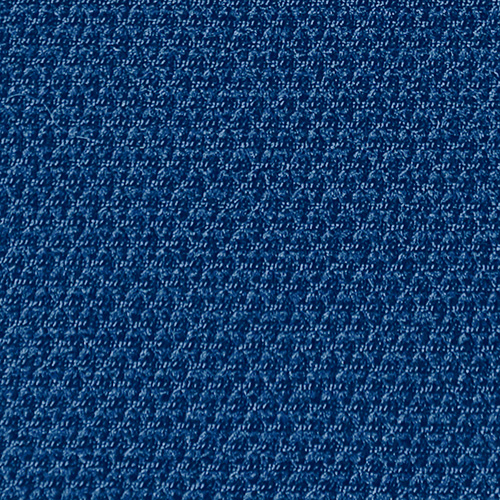 オフィスチェア（ロッキング・キャスター・高さ調整・背もたれ・布張り・ブルー）SNC-T148BL