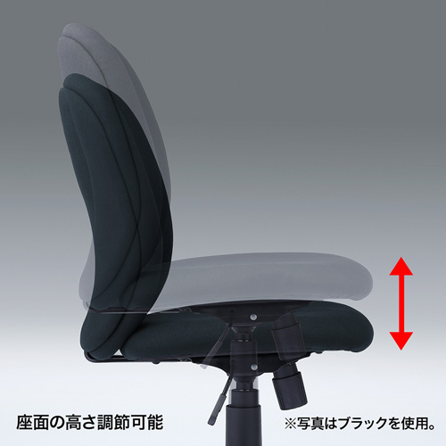 オフィスチェア（ロッキング・キャスター・布張り・グリーン） SNC-T148G