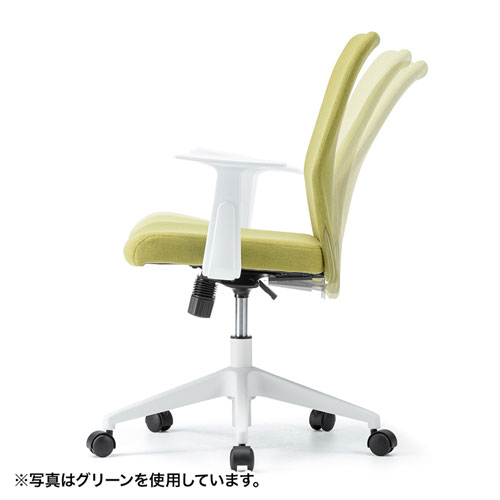 【アウトレット･訳あり・セール】肘付きファブリックチェア（レッド）