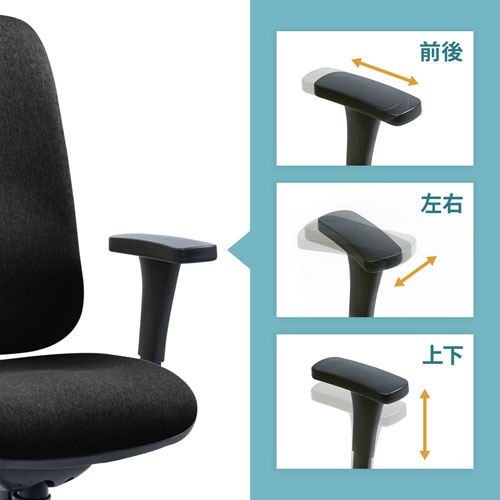 オフィスチェア（ハイバック・高機能・ブラック） SNC-T160BK サンワサプライ