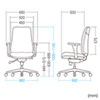 高機能ハイバックオフィスチェア（ライトブルー）SNC-T160LB