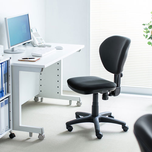 オフィスチェア（背もたれ前後上下調節機能・ロッキング機能・スイング機能・ブラック） SNC-T162BK サンワサプライ