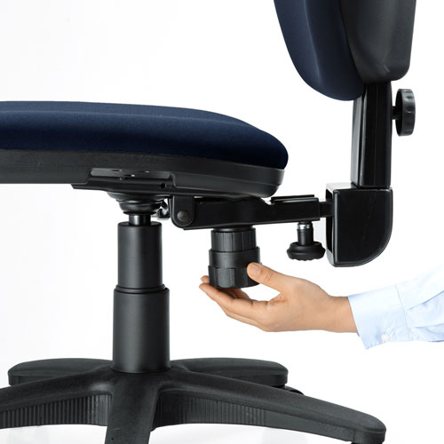 オフィスチェア（背もたれ前後上下調節機能・ロッキング機能・スイング機能・ブルー） SNC-T162BL サンワサプライ