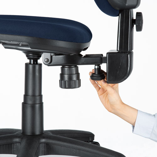 オフィスチェア（背もたれ前後上下調節機能・ロッキング機能・スイング機能・ブルー） SNC-T162BL サンワサプライ