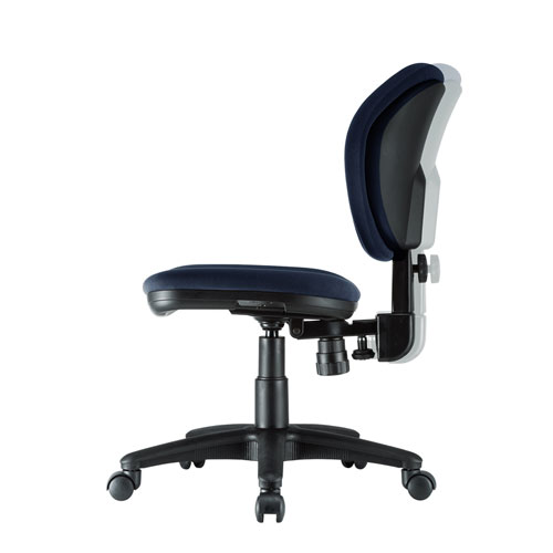 オフィスチェア（背もたれ前後上下調節機能・ロッキング機能・スイング機能・ブルー） SNC-T162BL サンワサプライ
