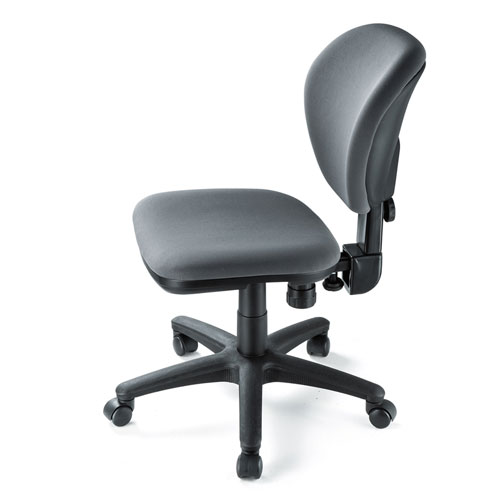 オフィスチェア（背もたれ前後上下調節機能・ロッキング機能・スイング機能・グレー） SNC-T162GY サンワサプライ