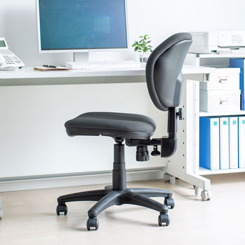 オフィスチェア（背もたれ前後上下調節機能・ロッキング機能・スイング機能・グレー） SNC-T162GY サンワサプライ