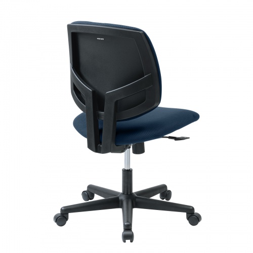 オフィスチェア（チェア・コンパクト・シンクロロッキング・高耐荷重・オフィス・ブルー） SNC-T163BL サンワサプライ