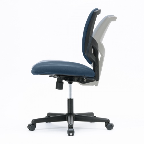 オフィスチェア（チェア・コンパクト・シンクロロッキング・高耐荷重・オフィス・ブルー） SNC-T163BL サンワサプライ