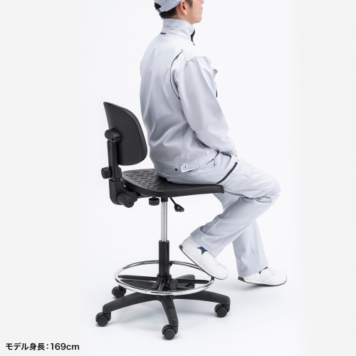 ワークチェア （作業用） SNC-T166BK サンワサプライ