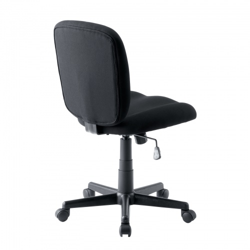 オフィスチェア（事務椅子・ロッキング・防汚生地・キャスター付・ブラック）