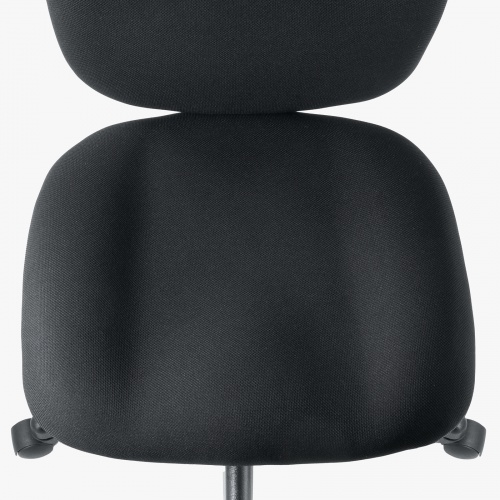 オフィスチェア（事務椅子・ロッキング・防汚生地・キャスター付・ブラック）