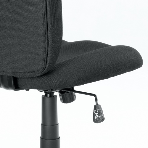 オフィスチェア（事務椅子・ロッキング・防汚生地・キャスター付・ブラック）