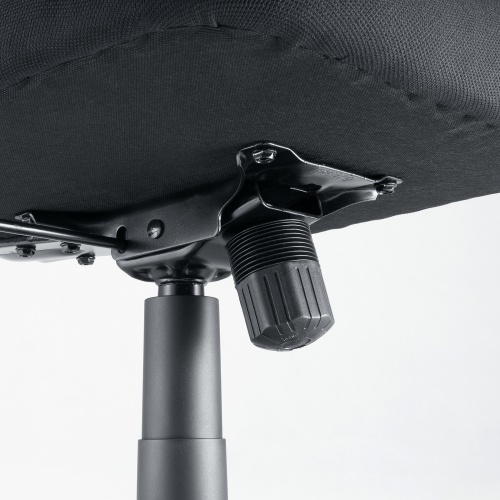 オフィスチェア（事務椅子・ロッキング・防汚生地・キャスター付・ブラック）