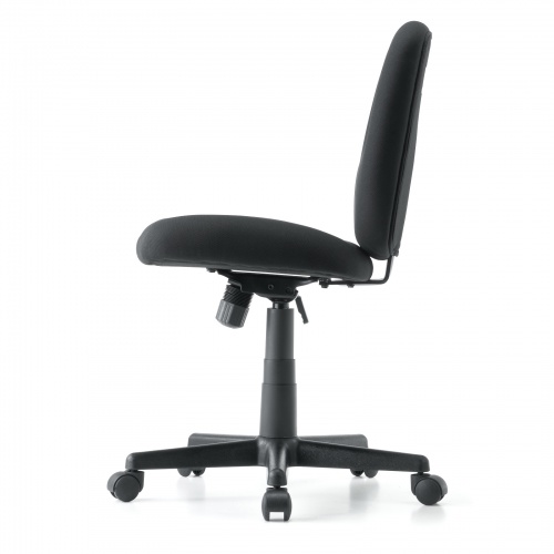 オフィスチェア（事務椅子・ロッキング・防汚生地・キャスター付・ブラック）