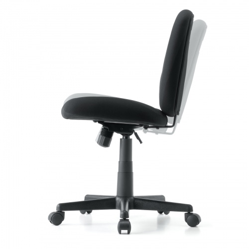 オフィスチェア（事務椅子・ロッキング・防汚生地・キャスター付・ブラック）