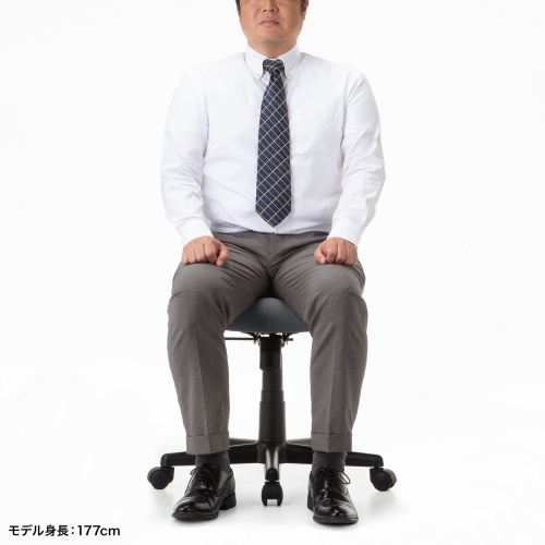 オフィスチェア（事務椅子・ロッキング・防汚生地・キャスター付・グレー）