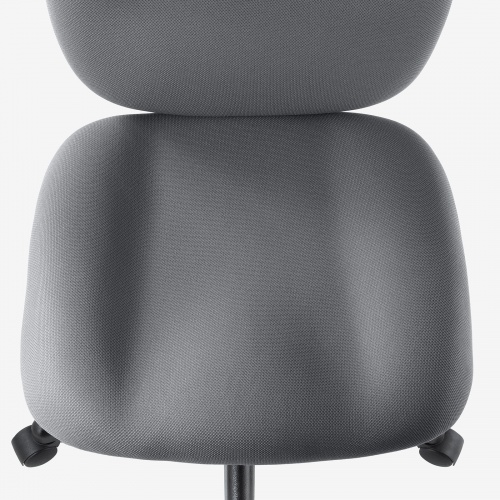 オフィスチェア（事務椅子・ロッキング・防汚生地・キャスター付・グレー）