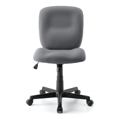 オフィスチェア（事務椅子・ロッキング・防汚生地・キャスター付・グレー）