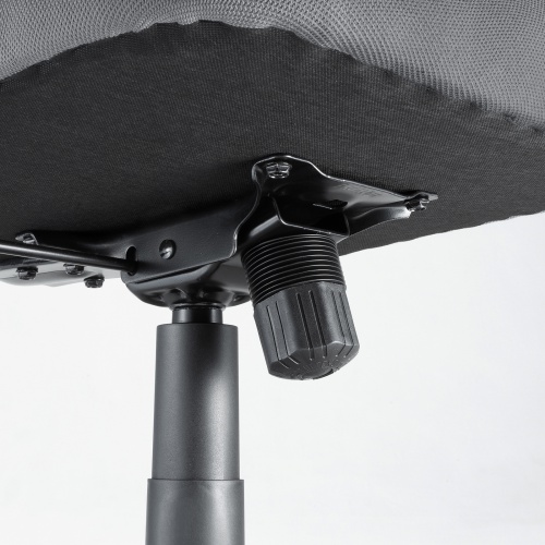 オフィスチェア（事務椅子・ロッキング・防汚生地・キャスター付・グレー）