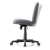 オフィスチェア（事務椅子・ロッキング・防汚生地・キャスター付・グレー）