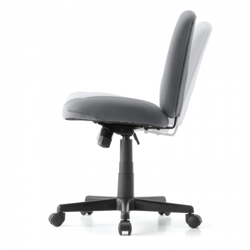 オフィスチェア（事務椅子・ロッキング・防汚生地・キャスター付・グレー）
