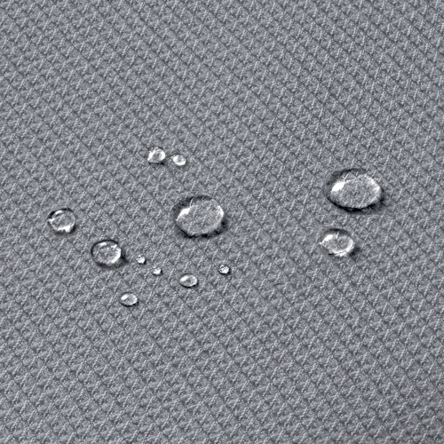 オフィスチェア（事務椅子・ロッキング・防汚生地・キャスター付・グレー）