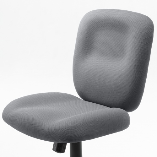 オフィスチェア（事務椅子・ロッキング・防汚生地・キャスター付・グレー）