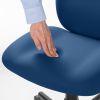 オフィスチェア（事務椅子・ロッキング・防汚生地・キャスター付・ネイビー）