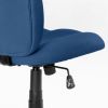 オフィスチェア（事務椅子・ロッキング・防汚生地・キャスター付・ネイビー）