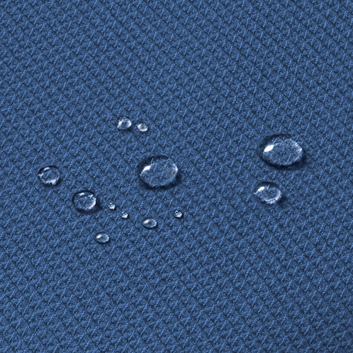 オフィスチェア（事務椅子・ロッキング・防汚生地・キャスター付・ネイビー）